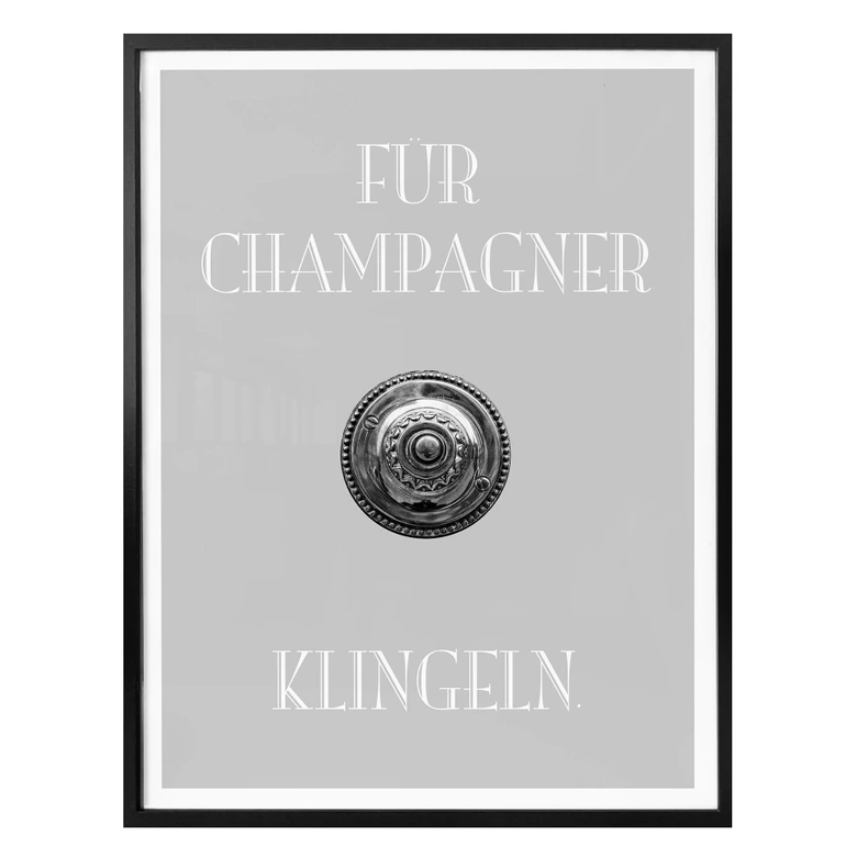 Poster Für Champagner klingeln 