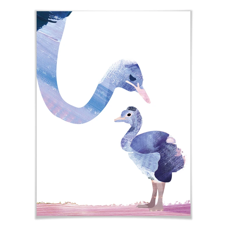 Poster Goed Blauw - Federliebe 