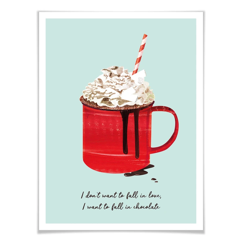 Poster Goed Blauw - Varm choklad 