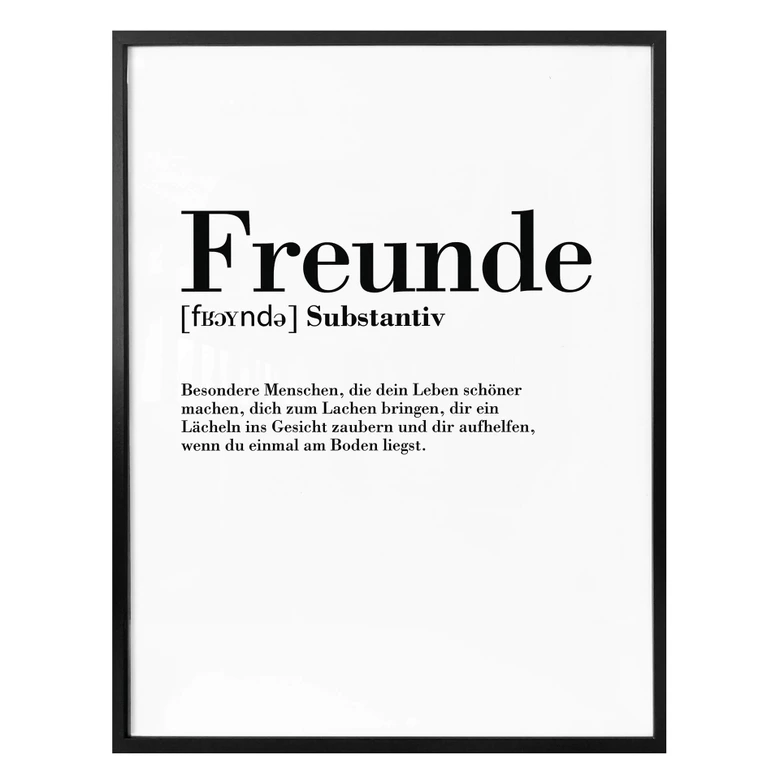 Poster Grammatik - Freunde 