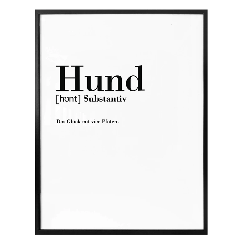 Poster Grammatik - Hund 