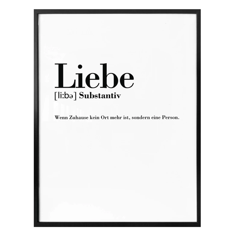 Poster Grammatik - Liebe 