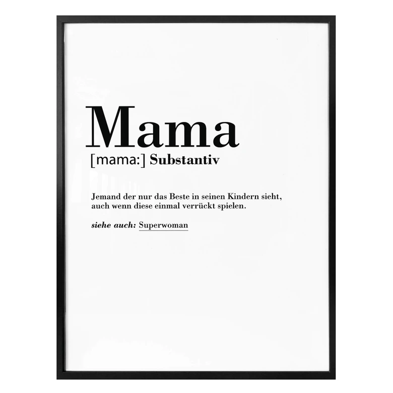 Poster Grammatik - Mama 
