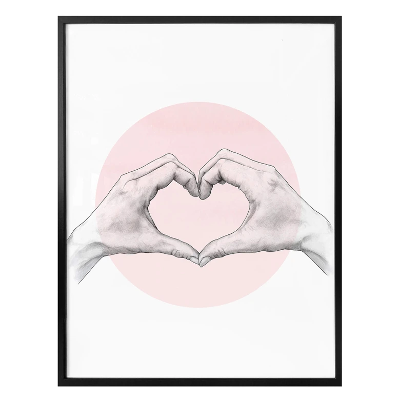 Poster Graves - Main en coeur 