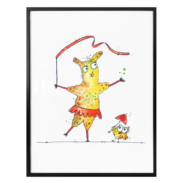 Poster Hagenmeyer - Dansende Lama 