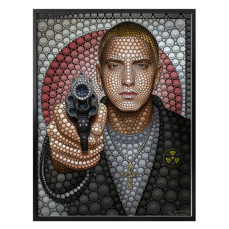 Poster Ben Heine - Circlism: Eminem 
