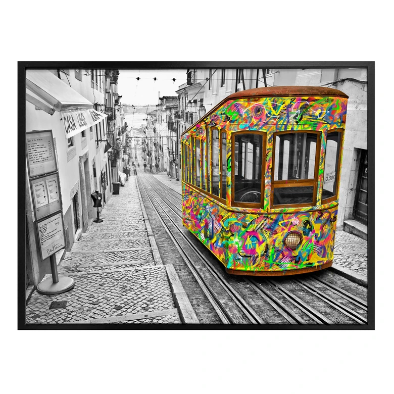 Poster Ben Heine - Tram in Lissabon 