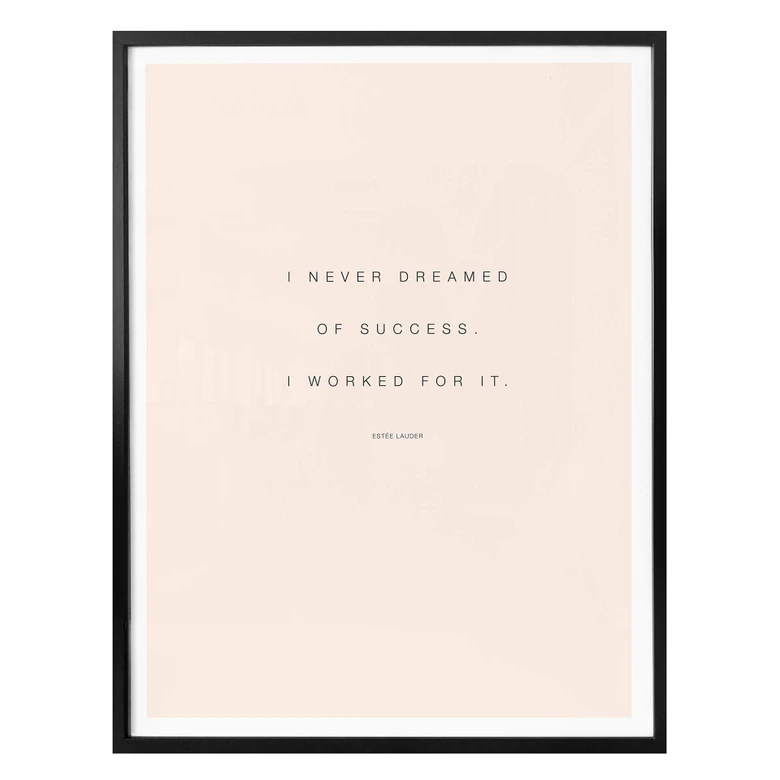 Poster - I never dreamed of Succes 