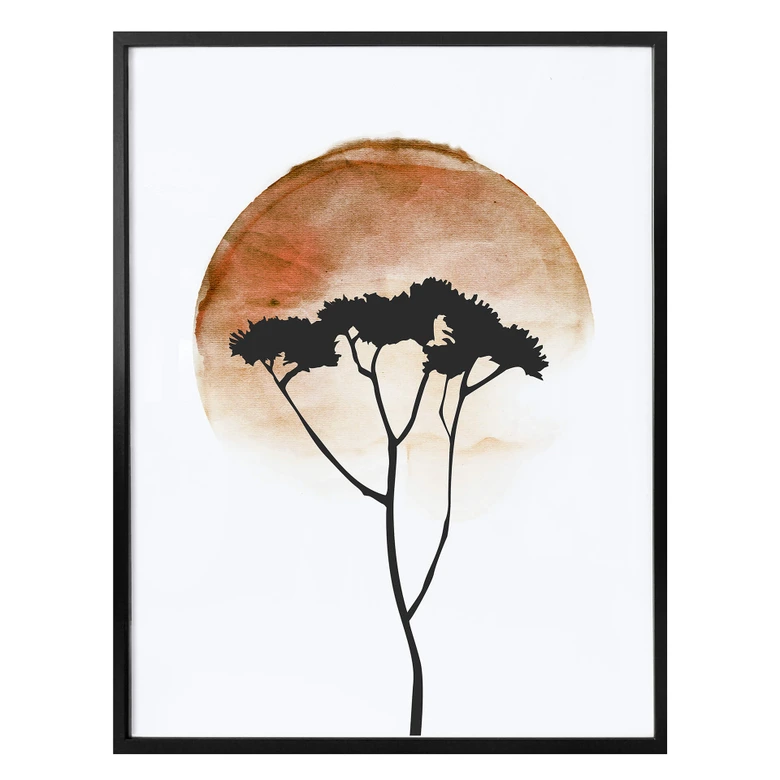 Póster Kubistika - Desierto africano 