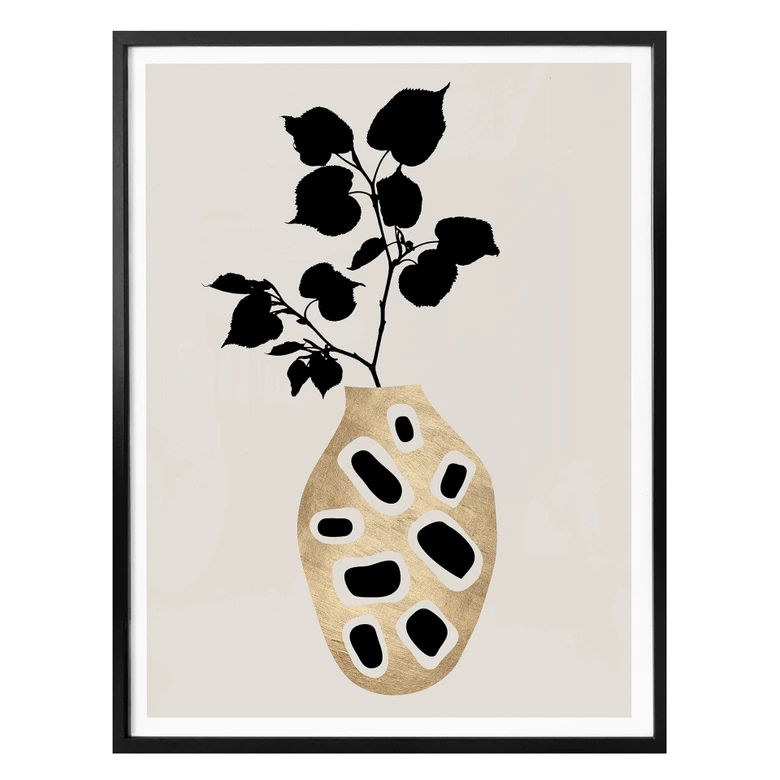 Poster Kubistika - botanisches Stillleben 
