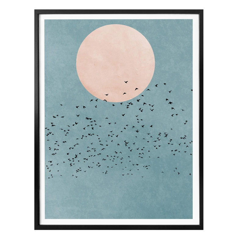 Poster Kubistika - Moon 