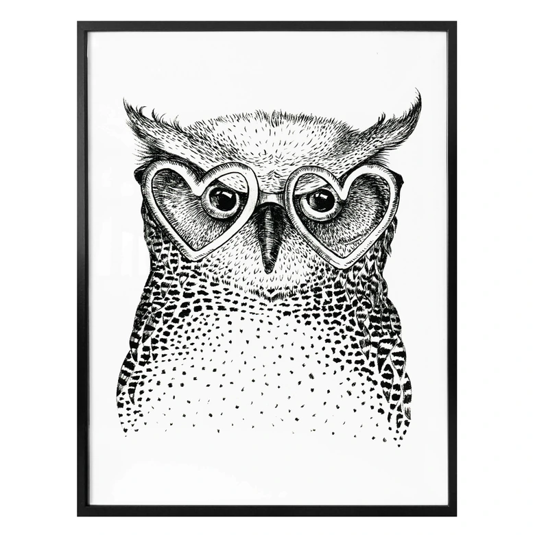 Poster Kvilis - Den lilla nördiga ugglan 