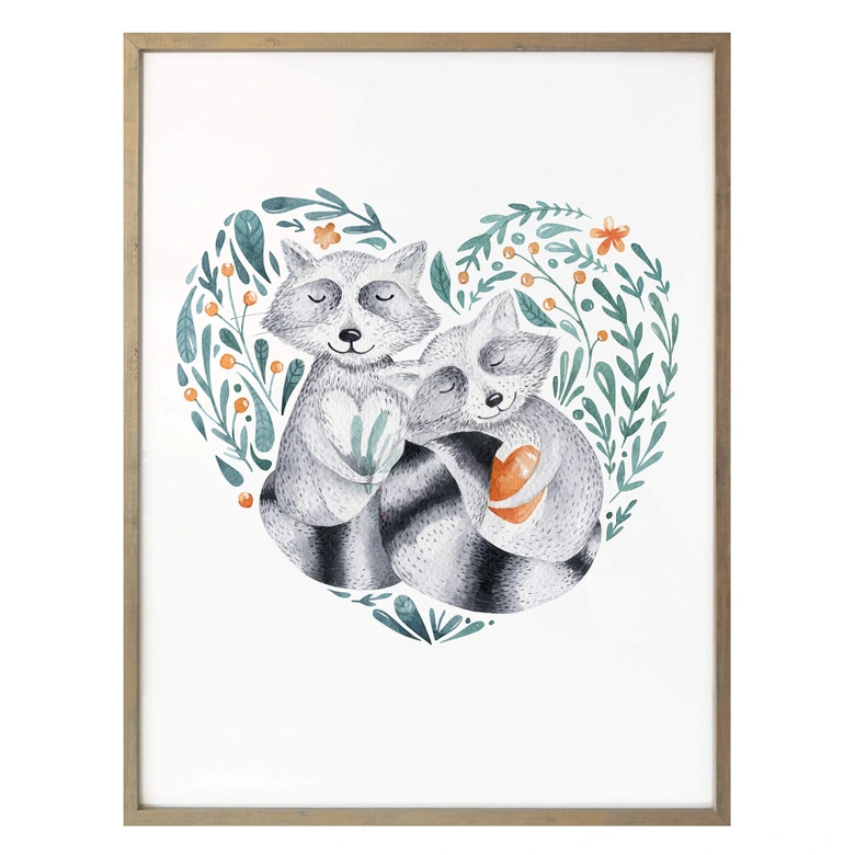 Poster Kvilis - Waschbärliebe 