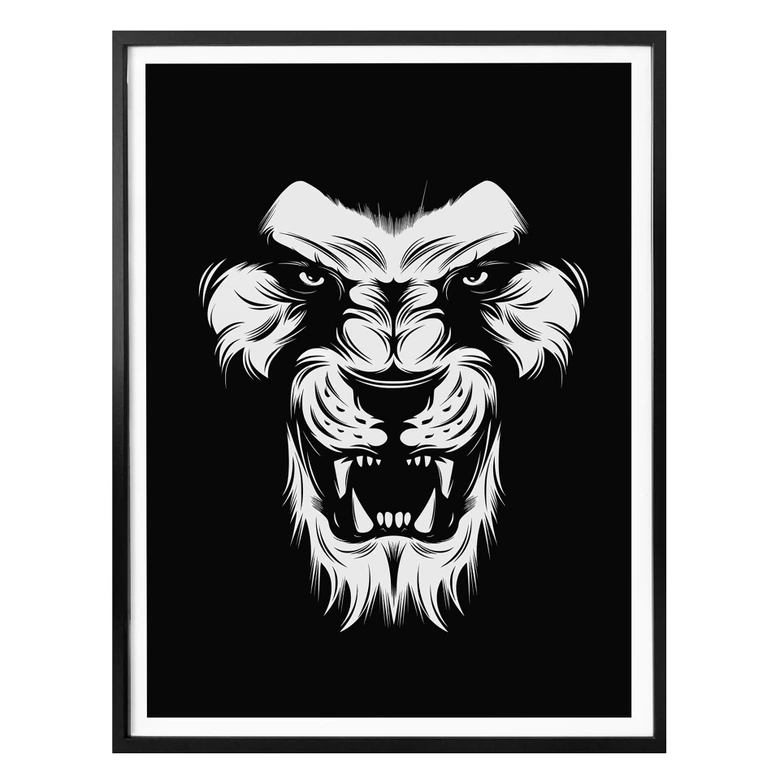 Poster Lion's Face 