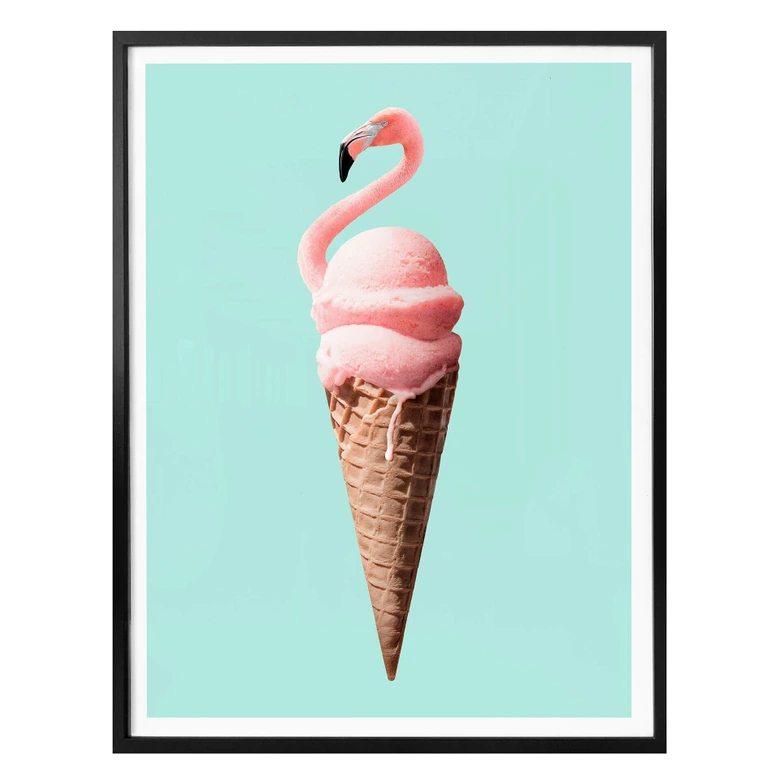 Poster Loose - Flamingoeis 