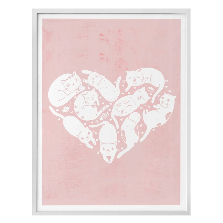 Poster Loske - Cat Heart 