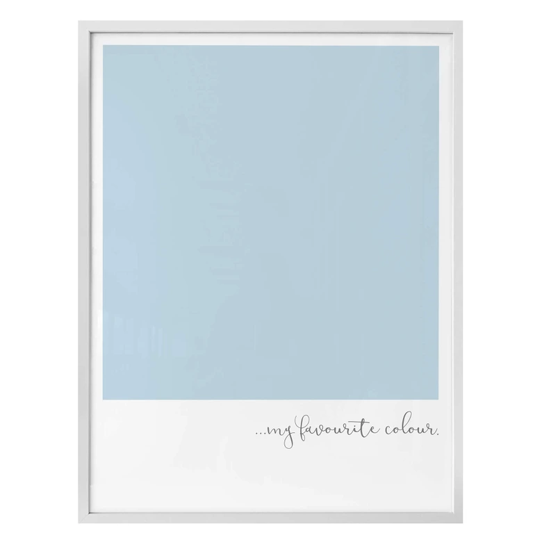 Poster My favourite colour - pastell blue 