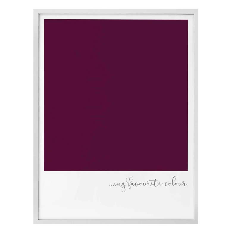 Poster My favourite colour - purple 