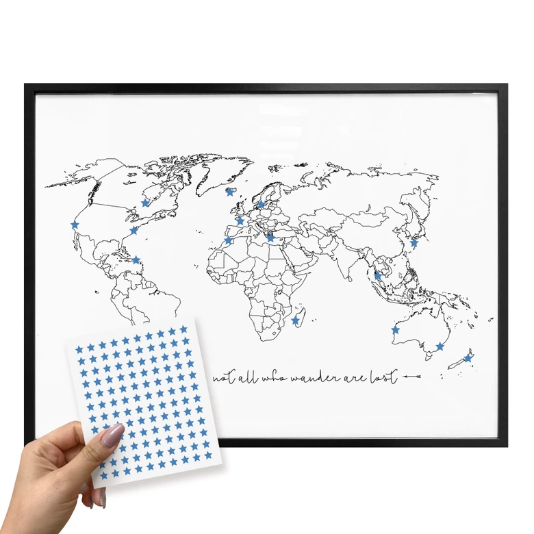 Poster Not who are lost + star stickers 