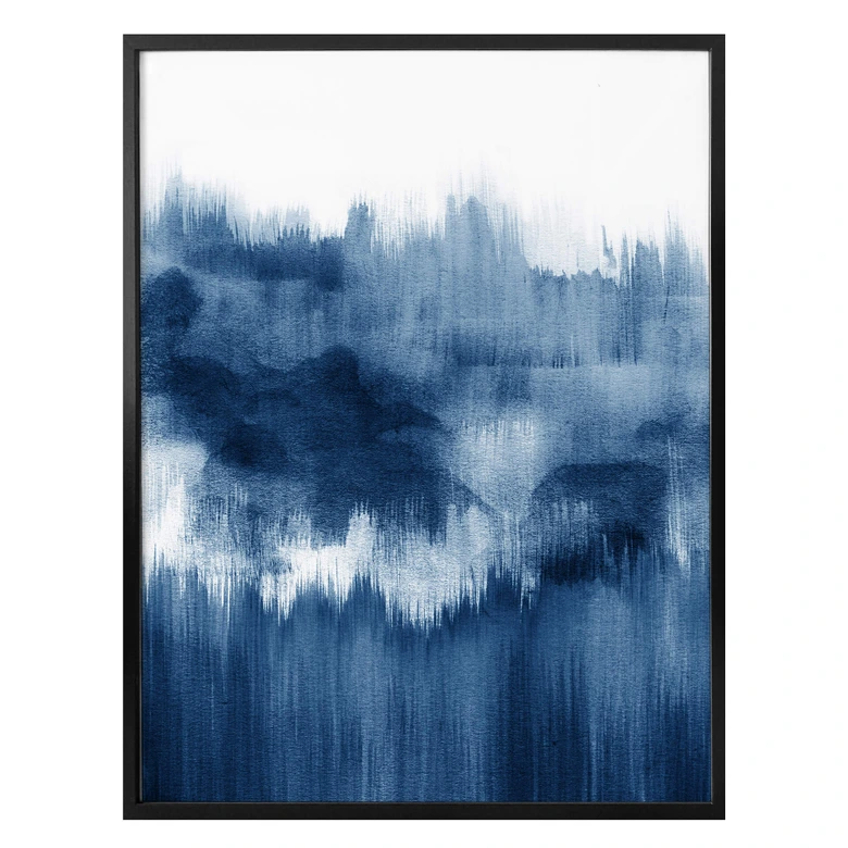 Poster Nouveauprints - Watercolour Brush Strokes (blau) 