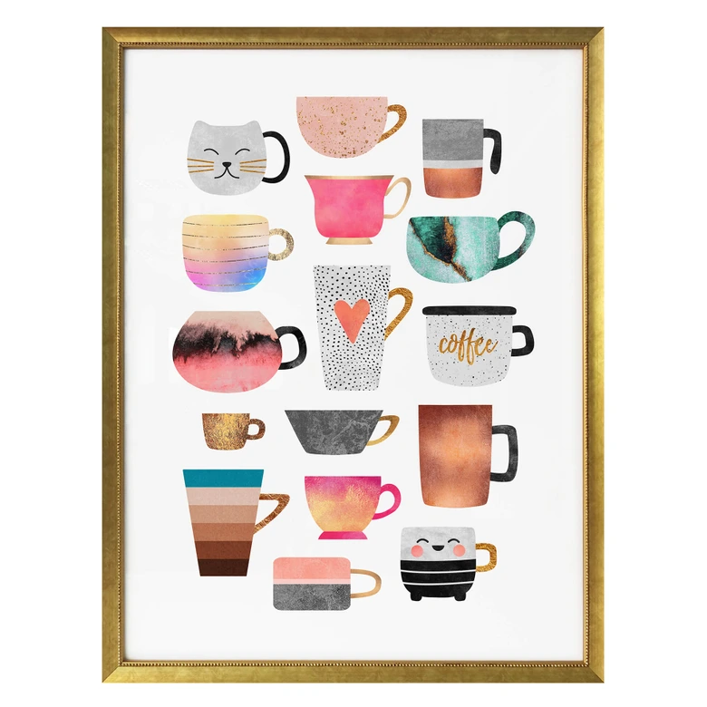 Poster Fredriksson - Kaffeetassen: Buntes Allerlei 