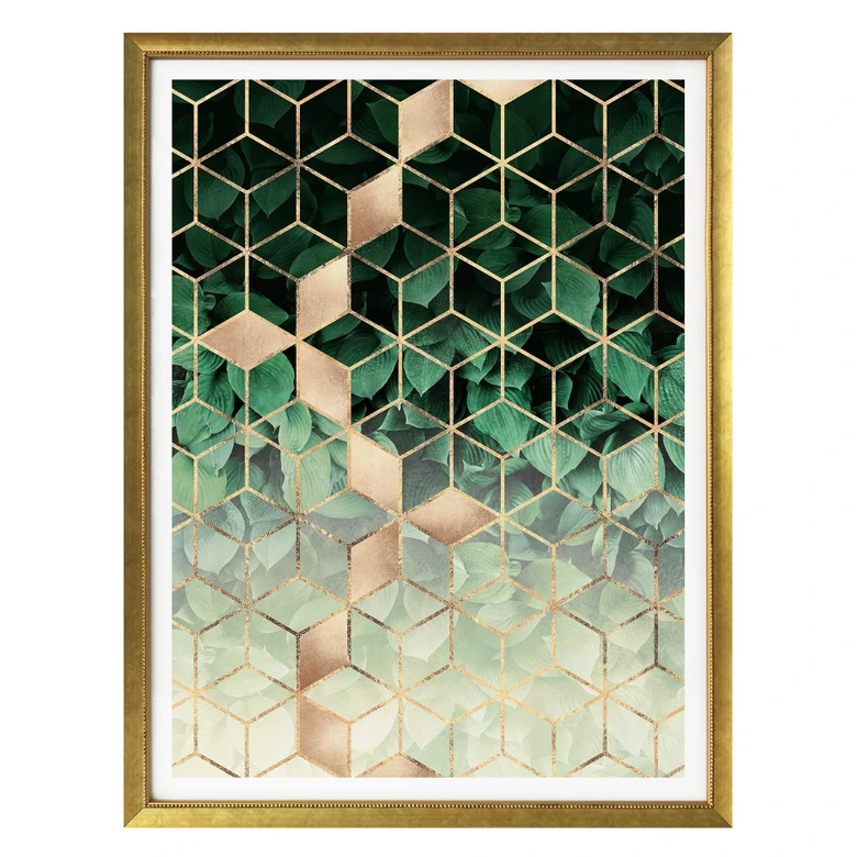 Poster Fredriksson - Nature juxtaposée à la géométrie 