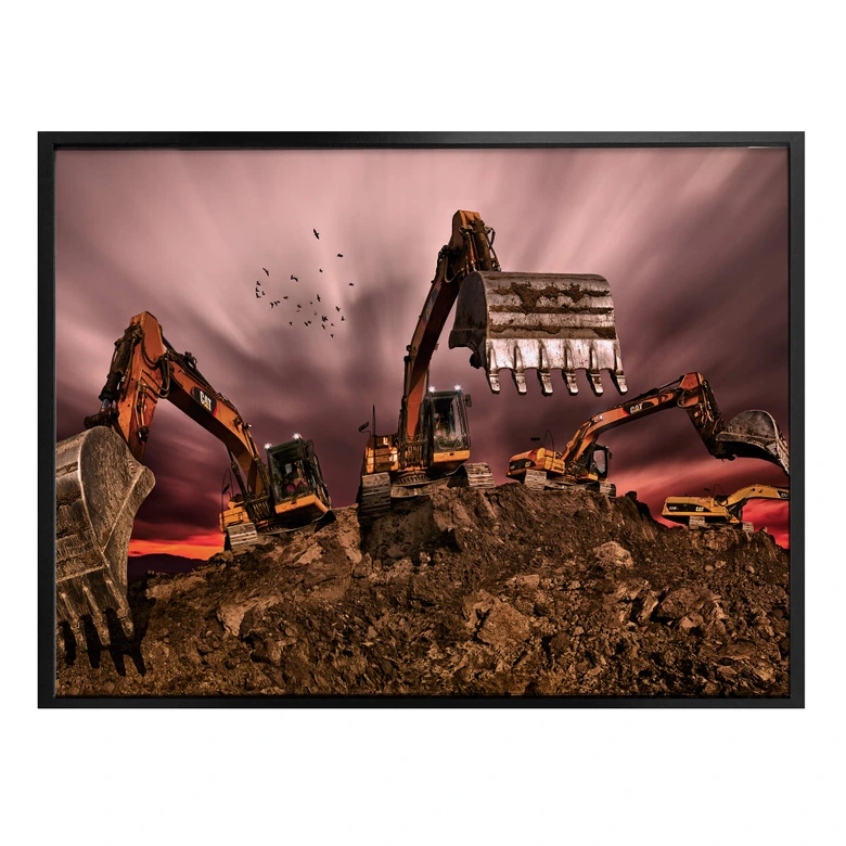 Poster Majkut - Travail de chantier 