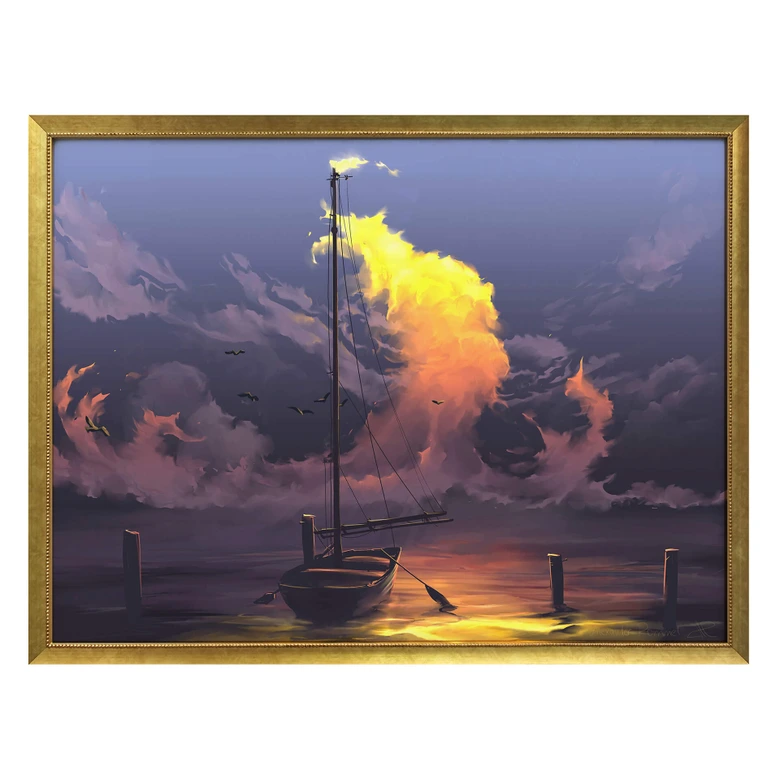 Poster aerroscape - Voilier 