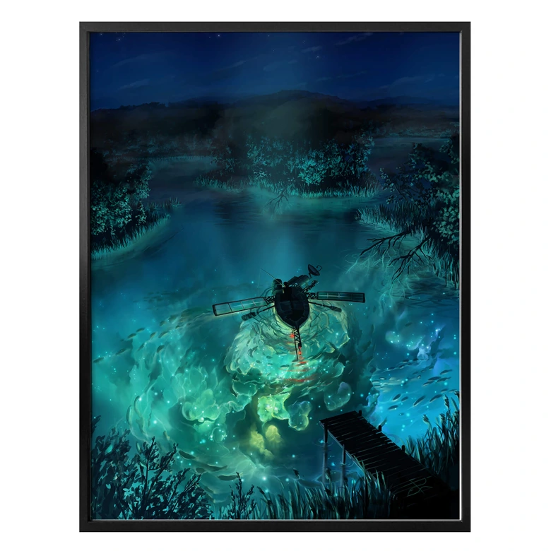 Poster aerroscape - Unterwasser Galaxie 