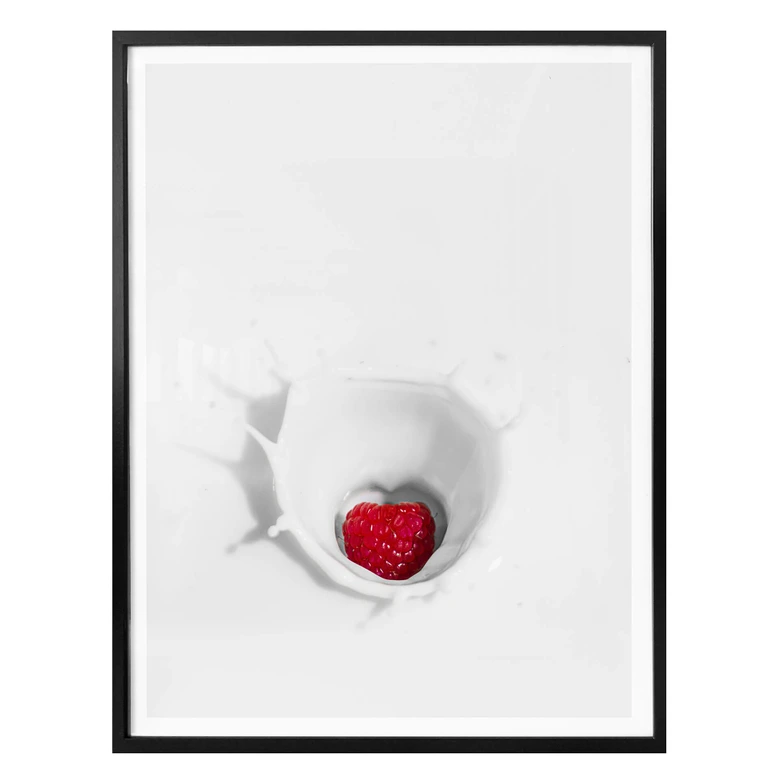 Poster Framboise éclaboussante 