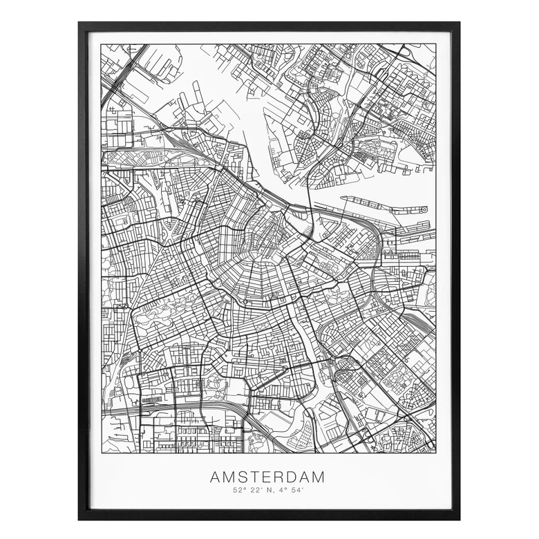 Poster Plan d'Amsterdam 