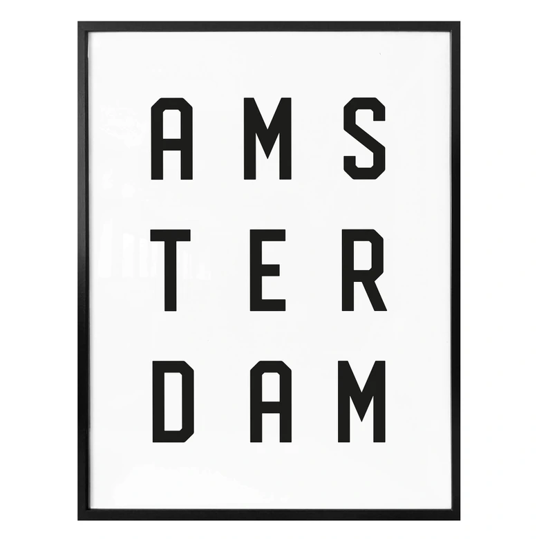 Poster - Typographie Amsterdam 