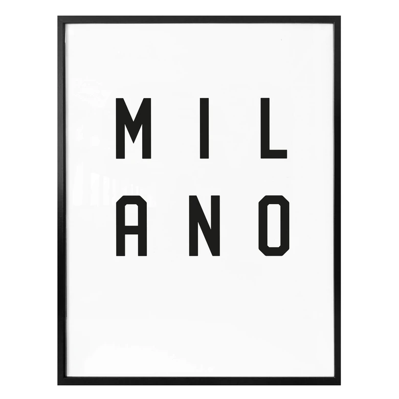 Poster - Typographie Milano 