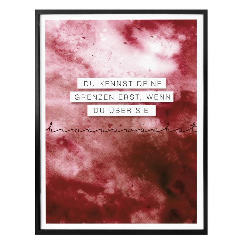 Poster - Wachse über deine Grenzen hinaus 