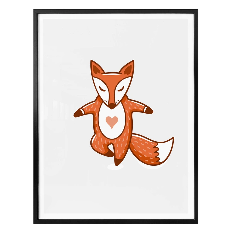 Plakat - Yoga-Fox 09 