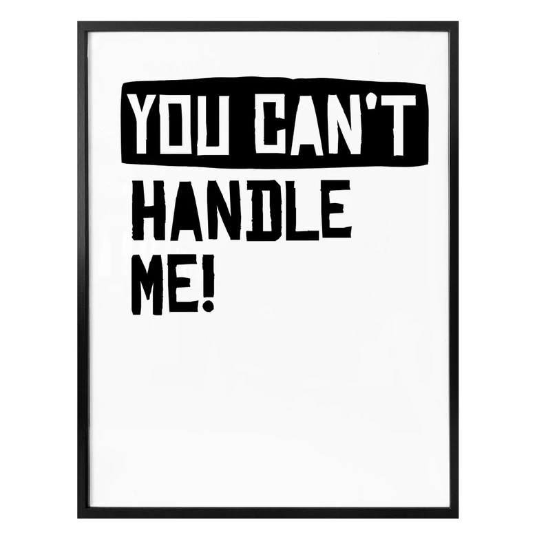 Poster You can't handle me 