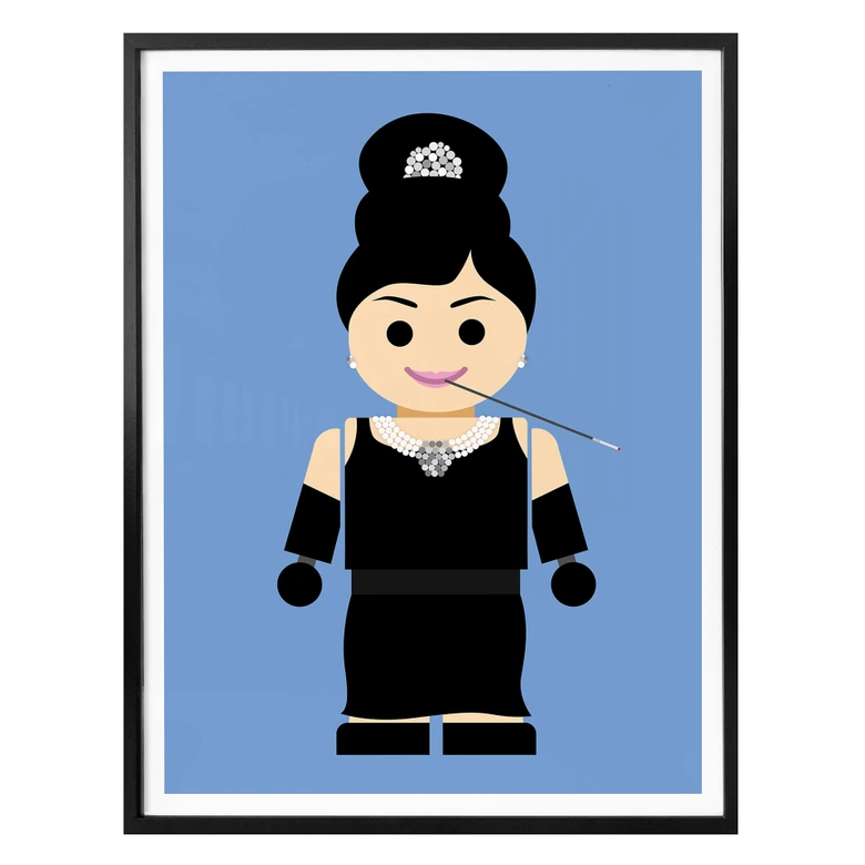 Poster Gomes - Audrey Hepburn Spielzeug 