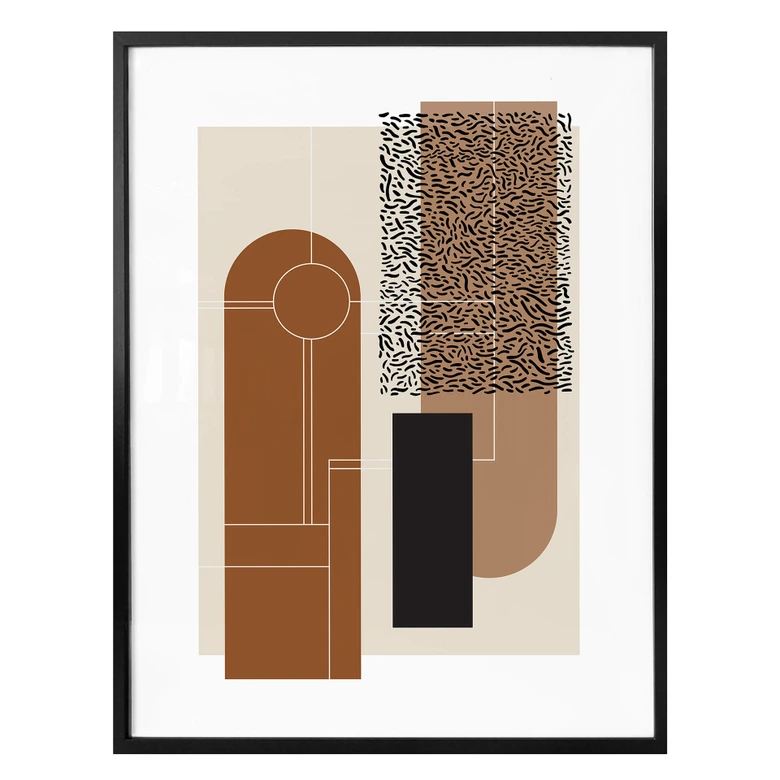 Poster Nordic Creators - Beige & Brown 