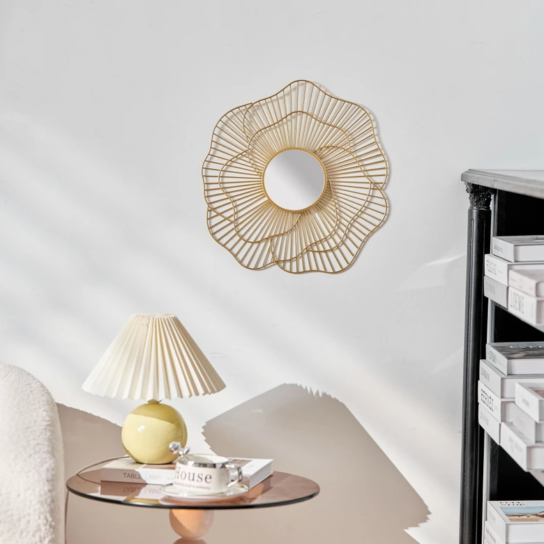 Wandspiegel rund gold Vintage - Dublin - Ø 38 cm 