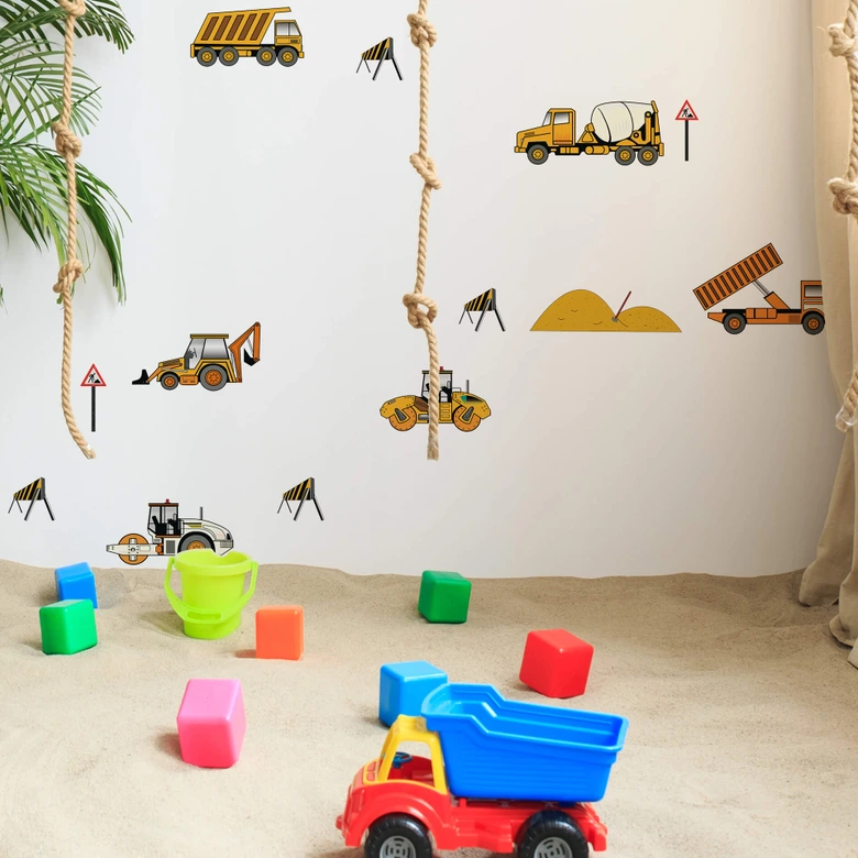 Sticker mural - Set du chantier 