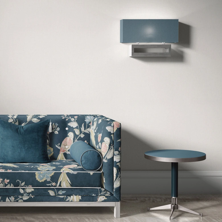 Moderno papel pintado liso no tejido sin PVC en color crema 