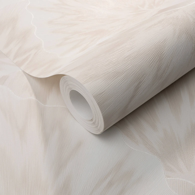 papier peint intissé à motifs graphiques in beige 