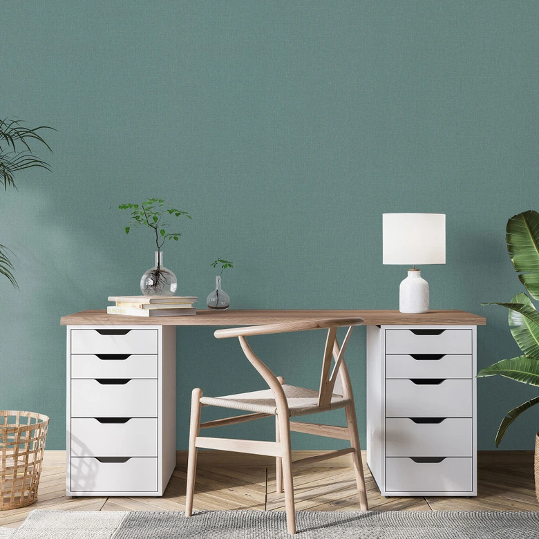 Papel pintado no tejido WOVEN Elle Decoration 4, verde 