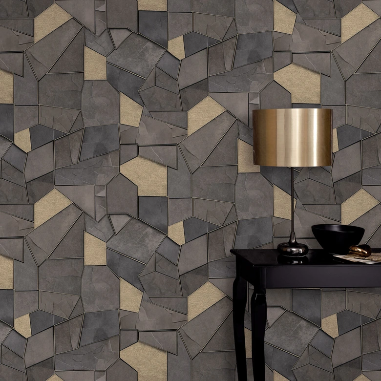 Tapeta flizelinowa MOSAIQUE Elle Decoration 4, taupe 