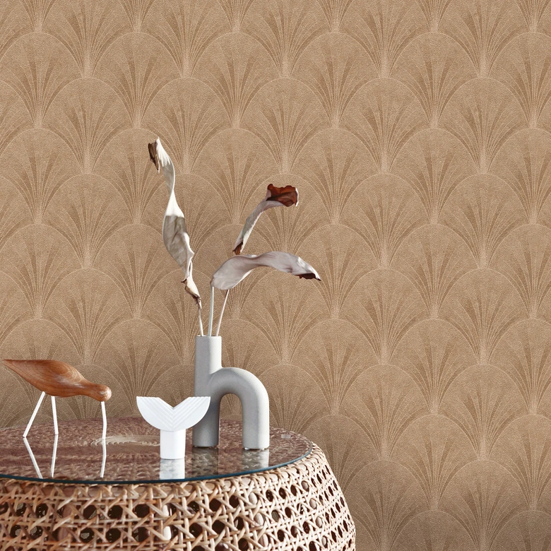 Tapeta flizelinowa AVANTGARDE Elle Decoration 4, złota 