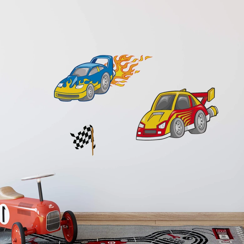 Sticker mural - Set Voitures de Rallye 