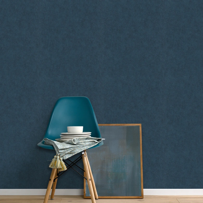 Tapeta jednostkowa Elysium ciemnoniebieska 