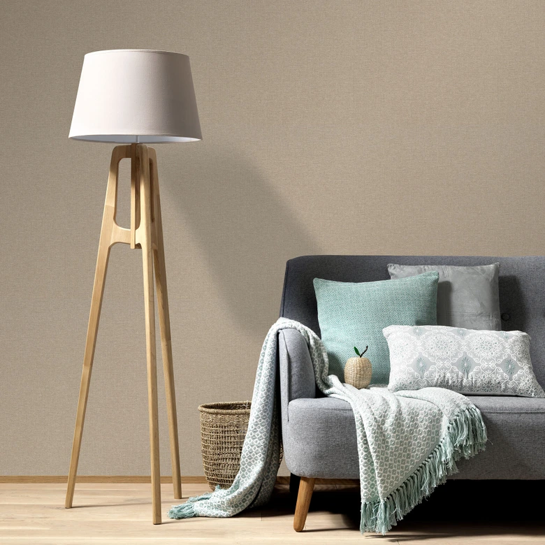 Vliestapete, Unitapete Secret Garden braun 