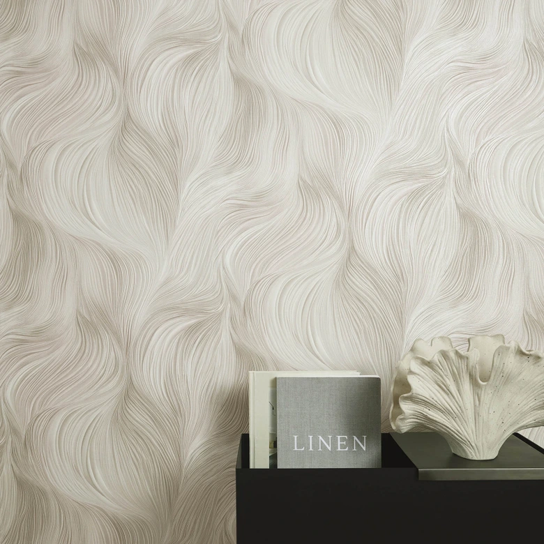 Guido Maria Kretschmer Papier peint graphique Waves of Light Fashion for Walls 5 rose 