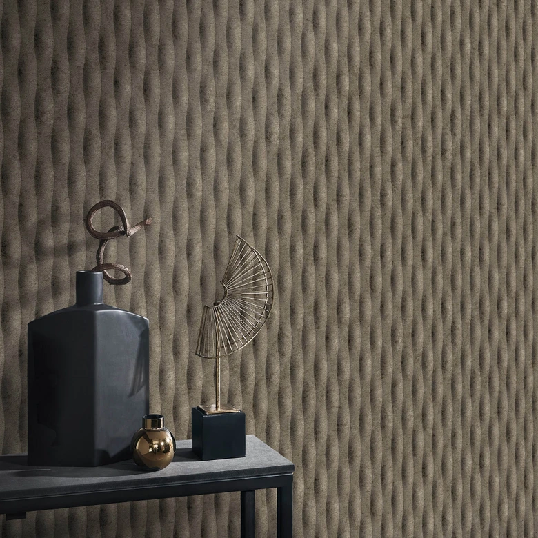 Guido Maria Kretschmer Papier peint graphique Concrete Illusion Fashion for Walls 5 marron 